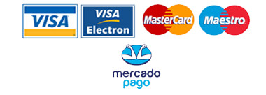 foto de tarjetas Visa Mastercad y qr mercadopago