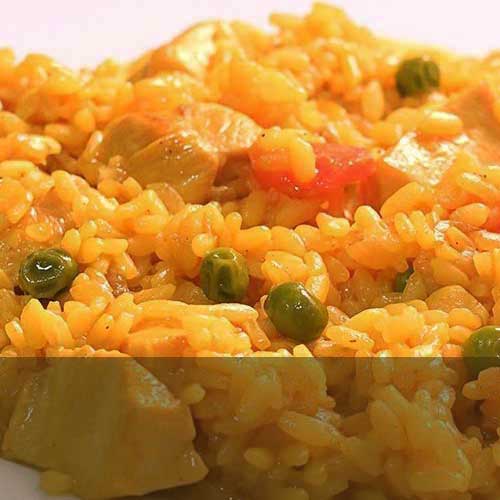 foto de arroz con pollo exquisito